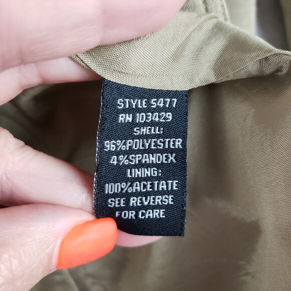 Bay Studio Career Womens 12 Flap Pocket Button Down Work Blazer Jacket Tan Tweed - Picture 6 of 8